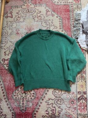 Babaa Emerald Green Crewneck Sweater